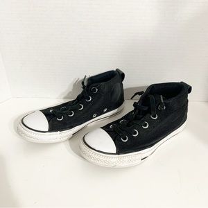 Chuck Taylor All Star Street Mid Lace Up Converse Sneakers Style 658648F Black⬛️